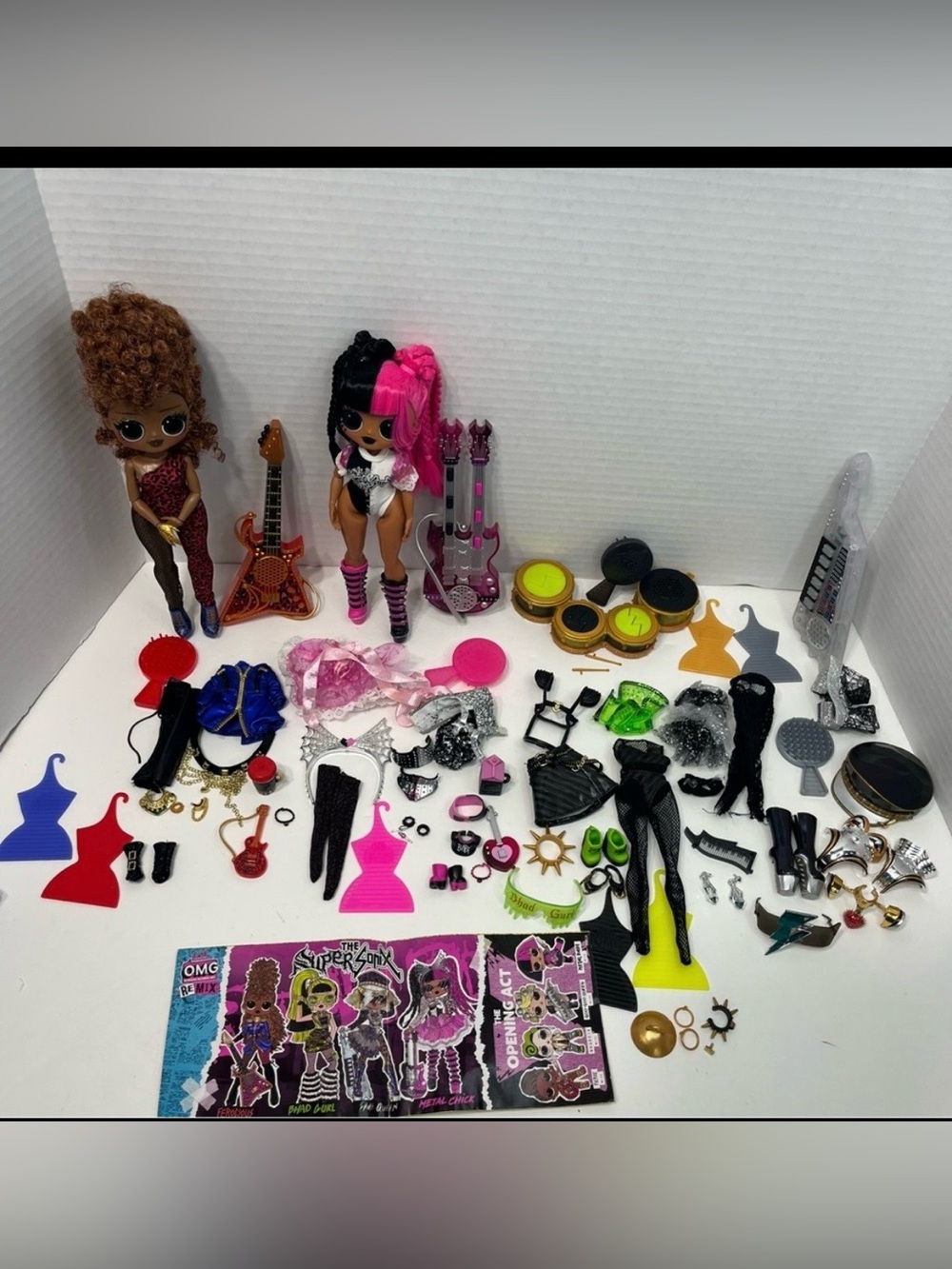 L.O.L. SURPRISE! O.M.G. Doll Super sonic dolls and accessories lot omg lol